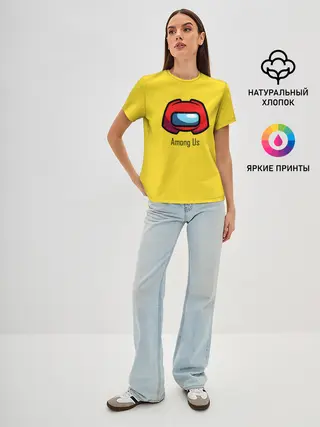 Женская базовая футболка / Among Us|LoGo