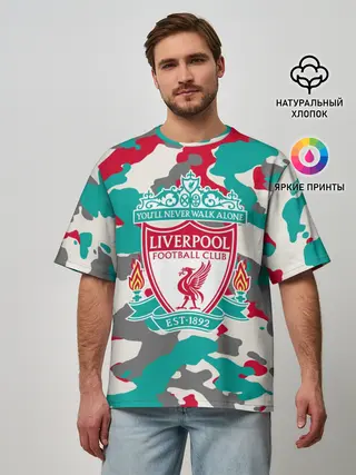 Мужская футболка оверсайз / FC Liverpool