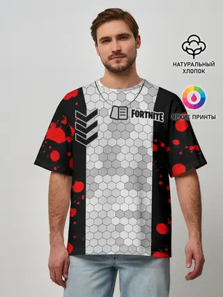 Мужская футболка оверсайз / Fortnite: Штурмовик