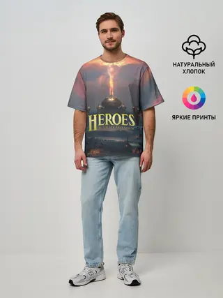 Мужская футболка оверсайз / Heroes of Might and Magic | HoM