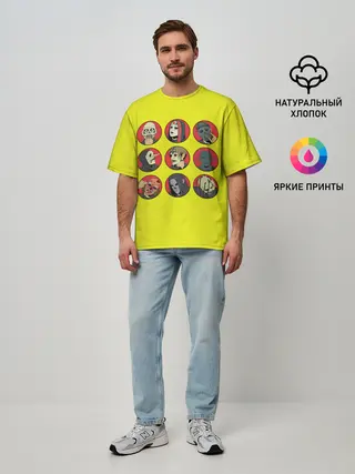 Мужская футболка оверсайз / Sliknot bros