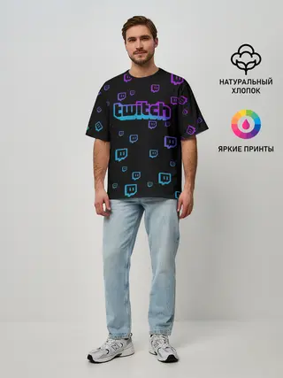 Мужская футболка оверсайз / Twitch
