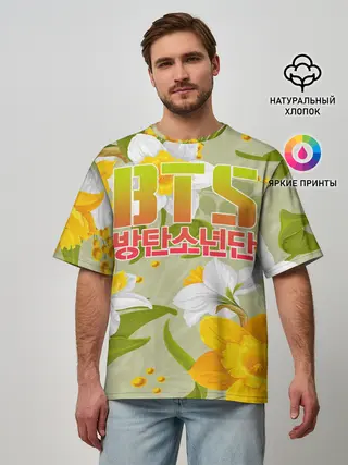 Мужская футболка оверсайз / BTS