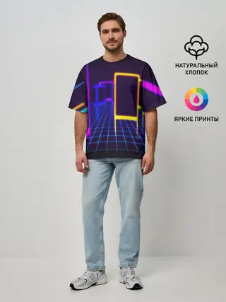 Мужская футболка оверсайз / NEON STYLE