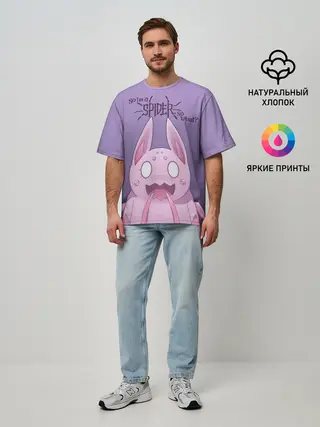 Мужская футболка оверсайз / аниме Да, я паук, и что?