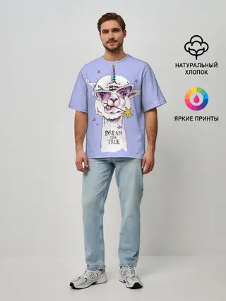 Мужская футболка оверсайз / Dream come true