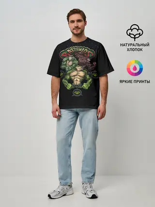 Мужская футболка оверсайз / Battletoads