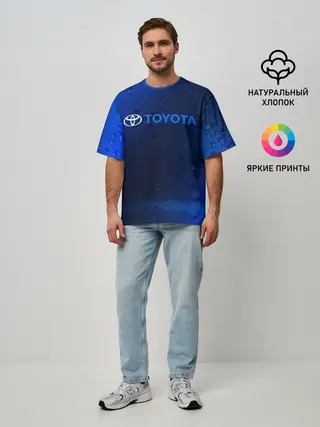 Мужская футболка оверсайз / TOYOTA / ТОЙОТА