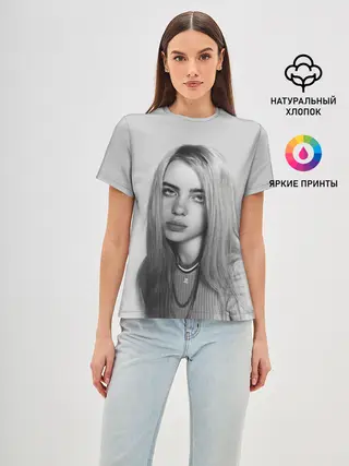 Женская базовая футболка / BILLIE EILISH