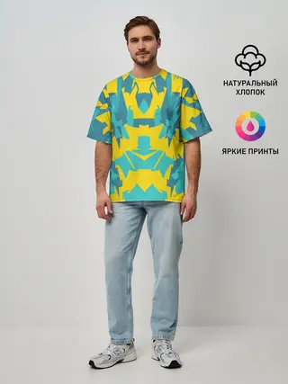 Мужская футболка оверсайз / ИГРОВОЙ РАСКРАС