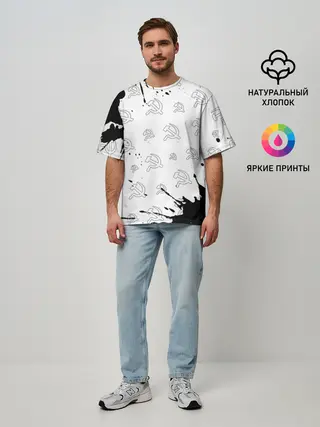 Мужская футболка оверсайз / USSR / СССР