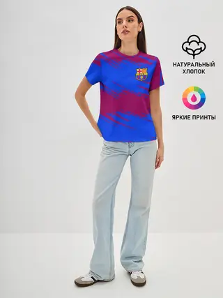 Женская базовая футболка / Barcelona