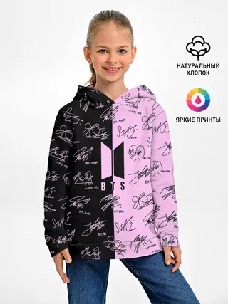 Детское худи / BTS АВТОГРАФЫ | БТС