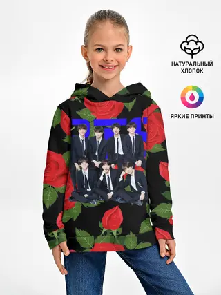 Детское худи / BTS Roses | Black