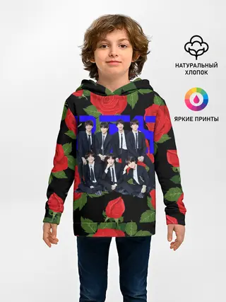 Детское худи / BTS Roses | Black