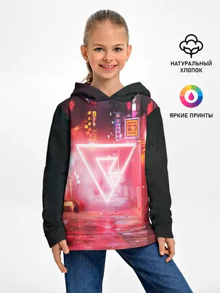 Детское худи / КИБЕР НЕОН