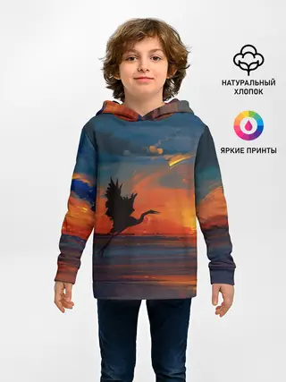 Детское худи / Прибрежный закат