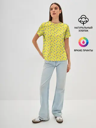 Женская базовая футболка / Pineapple Pattern
