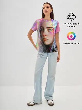 Женская базовая футболка / Billie Eilish