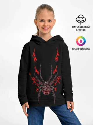Детское худи / Красно белый паук