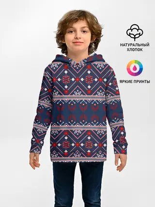 Детское худи / Русские народные узоры