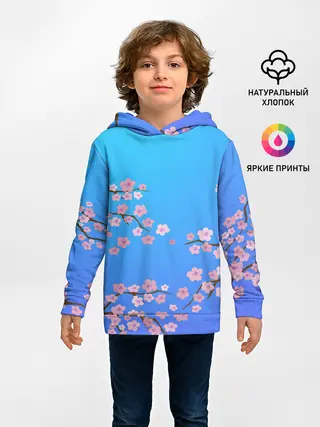 Детское худи / Цветы сакуры