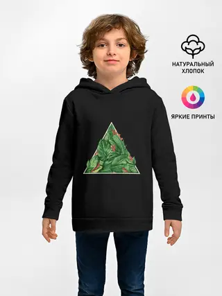 Детское худи / Листва в треугольнике