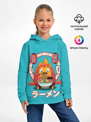 Детское худи / Calcifer & ramen