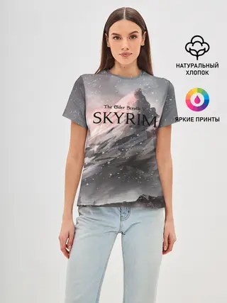 Женская базовая футболка / The Elder Scrolls Skyrim