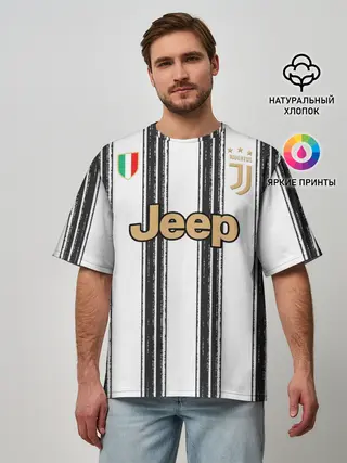 Мужская футболка оверсайз / Juventus home 20-21