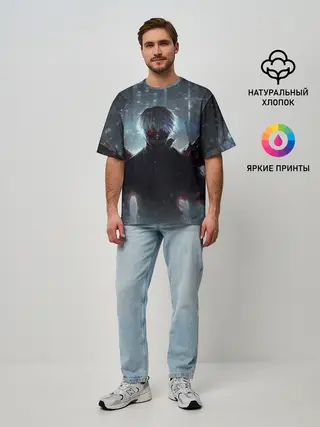 Мужская футболка оверсайз / Токийский Гуль
