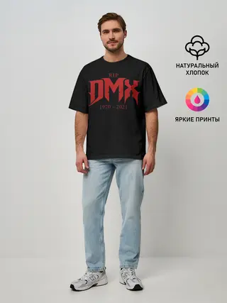 Мужская футболка оверсайз / DMX RIP