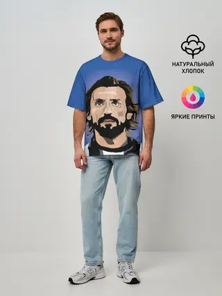 Мужская футболка оверсайз / Андреа Пирло