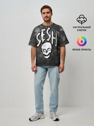 Мужская футболка оверсайз / SESH Team