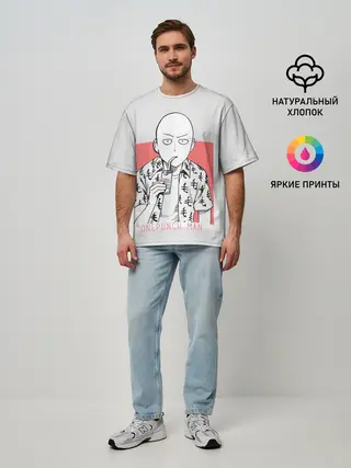 Мужская футболка оверсайз / Saitama
