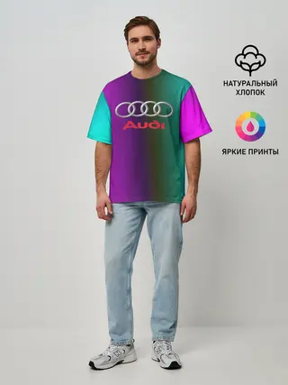 Мужская футболка оверсайз / audi