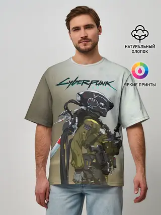 Мужская футболка оверсайз / Cyberpunk 2077|Киберпанк 2077