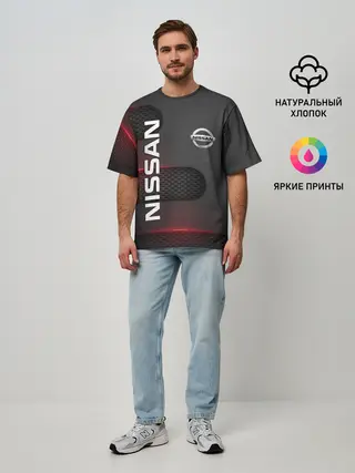 Мужская футболка оверсайз / NISSAN