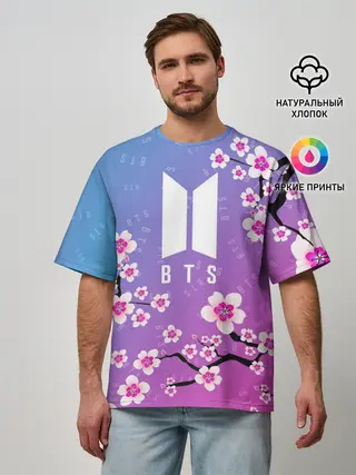 Мужская футболка оверсайз / BTS