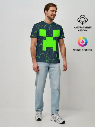Мужская базовая футболка / MINECRAFT / МАЙНКРАФТ