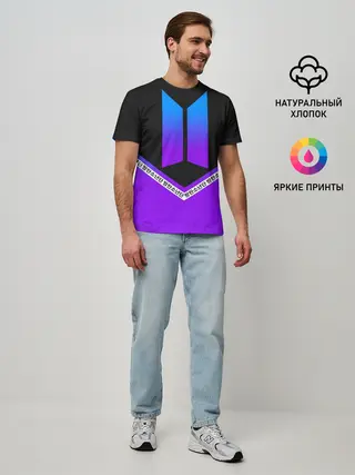 Мужская базовая футболка / BTS