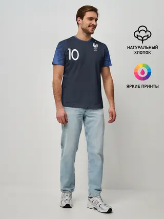 Мужская базовая футболка / Mbappe home WC 2018