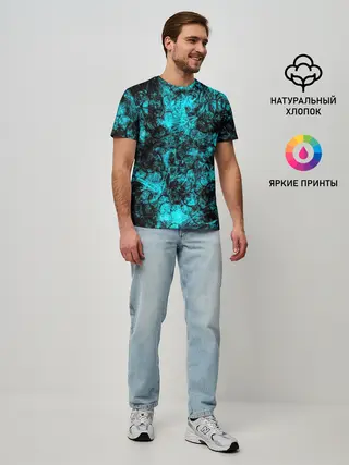 Мужская базовая футболка / Узор
