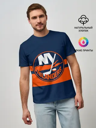 Мужская базовая футболка / NY ISLANDERS NHL