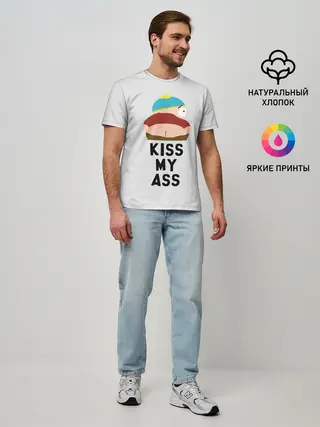 Мужская базовая футболка / Kiss My Ass