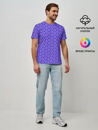 Мужская базовая футболка / Geometric Background