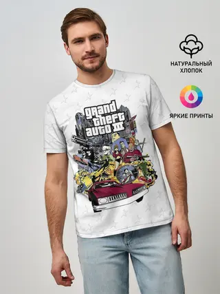 Мужская базовая футболка / Grand Theft Auto iii