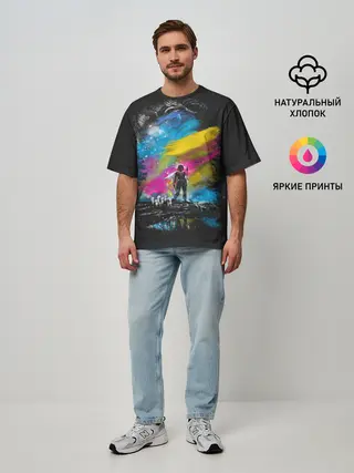 Мужская футболка оверсайз / Принцесса Мононоке