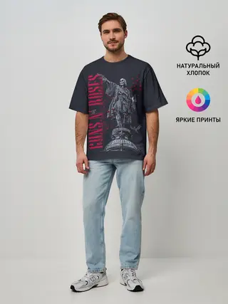 Мужская футболка оверсайз / GUNS-N-ROSES