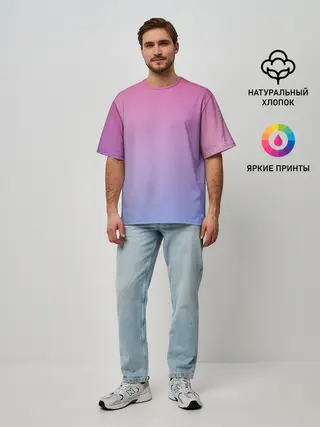Мужская футболка оверсайз / Восход солнца